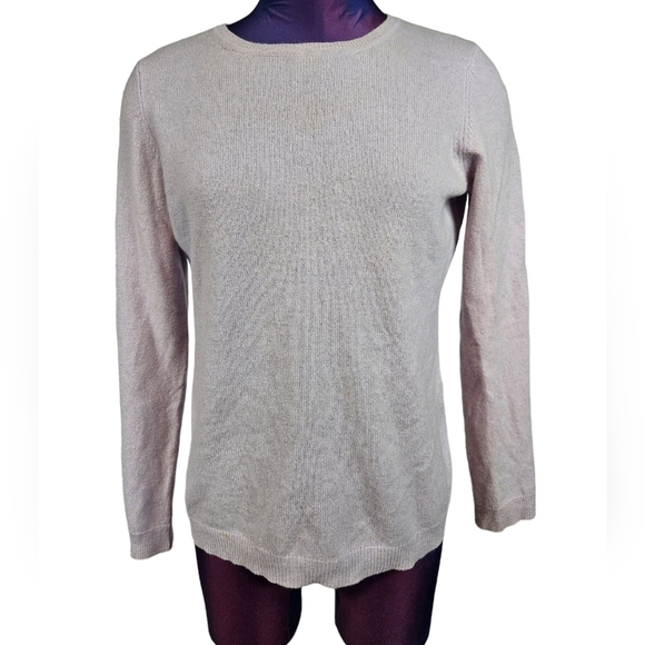 Charter Club Dusty Lilac 100% Cashmere Crew Neck Sweater Size Small Women's  H75 - Picture 1 of 9